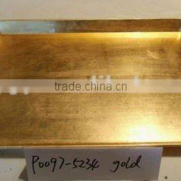 Gold plastic tray,new pp plastic tray