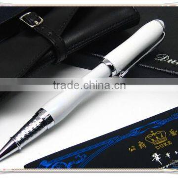 Hot Christmas gift Duke Pearl White gel pen, top-quality roller pen for women