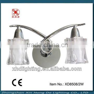 Unique modern clear glass chandelier wall light/lamp for hotel