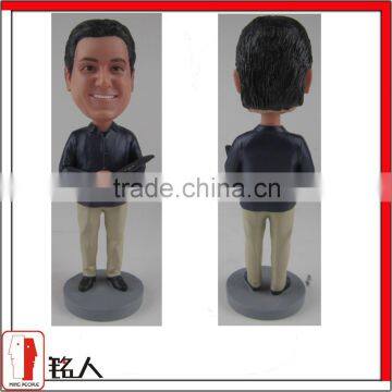 custom your bobble head by 100% handmade accouting