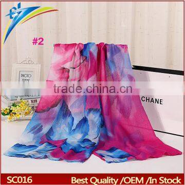 2015 fashion printing flower turkey scarf