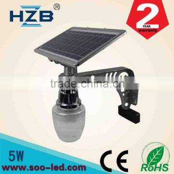 5w Led Garden Solar Light With Die-casting Aluminum Pole 2 Years Trade Assurance