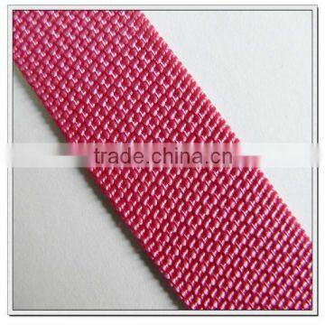 1inch red polyamide webbing strap for luggages,25mm nylon webbing