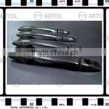 For Subaru WRX 2014- Carbon Fiber Car Door Handle Cover w/ 1 Keyhole photo-2