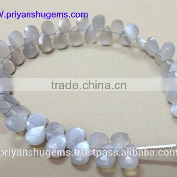 Gray Moonstone Faceted Pear Shape gemstones