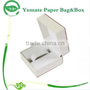 high quality custom printed gift small white paper watch box