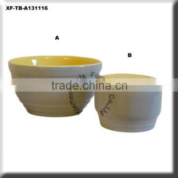 ceramic bowl with cover cookware