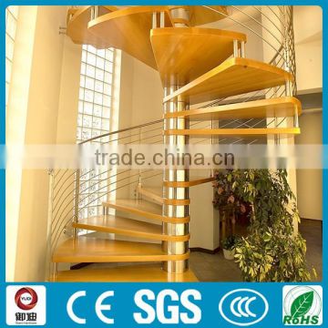 interior steel wood spiral staircase