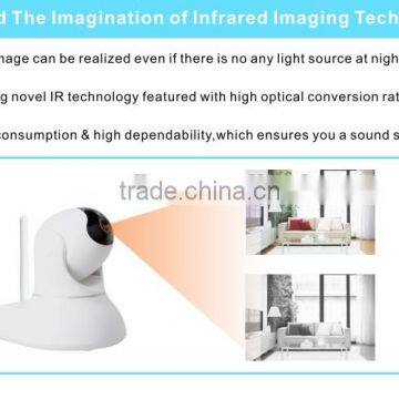 720P Megapixel CMOS Full-HD PTZ Wireless IP Camera, WIFI Camera With High Resolution Support TF Card photo-3