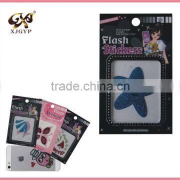 custom made glitter stickers/glitter puffy stickers/glitter letter sticker