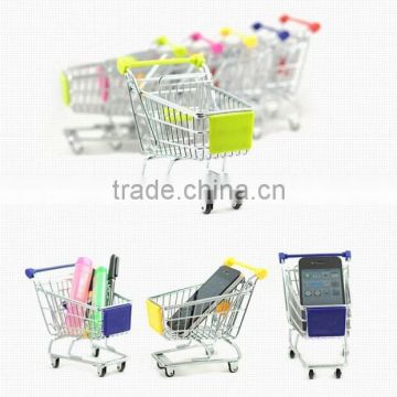 mini shopping cart trolley supermarket shopping cart model metal crafts shopping cart