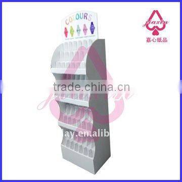 Attractive cardbaord floor display stand for watches sales