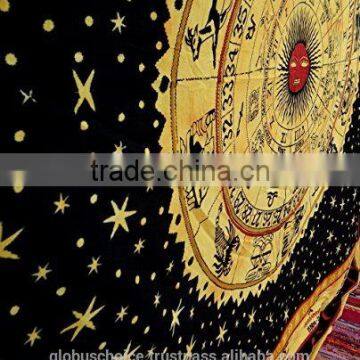 Etswet Indian Mandala Hippie Tapestries Wall Hanging Dorm Tapestry Boho peacock Round Mandala