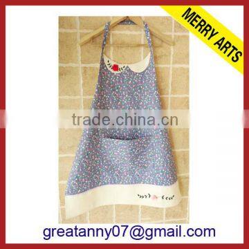 fancy customized promotional kitchen bib apron with high quality