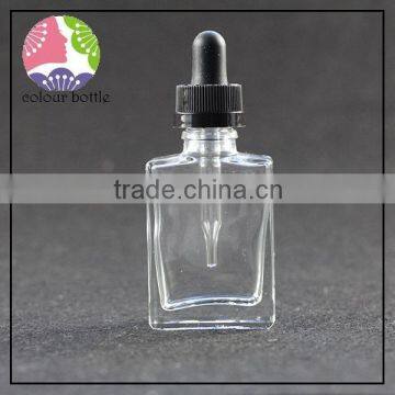 OEM manufacturer e liquid empty bottles 15ml,30ml glass bottle with dropper