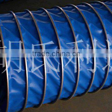 Canvas flexible ventilation air duct(light blue)