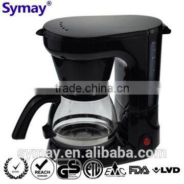 Household Coffeemaker with swing-out funnel permanent filter 0.75L 6 cups 120V 220-240V 650W