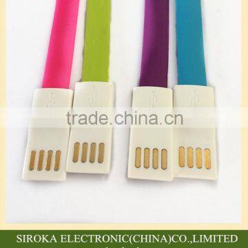 Colorful V8 Connection Flat Micro USB Cable, Jelly Flat Micro Usb Charging Cable for Mobilephone photo-4