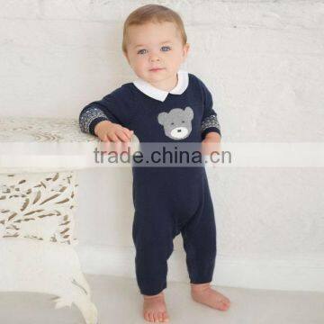 DB292 dave bella autumn cotton cashmere infant clothes baby one-piece knit baby romper jumpsuit                        
                                                Quality Choice