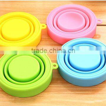 Food Grade Heat Resistance Folding Silicone Cup for Travel Outdoor Camping
