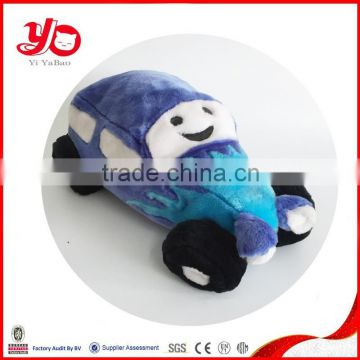 2015 Customized logo emb plush car toys for kids, Gifts for children plush baby soft toy car