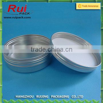 100ml aluminum jar, hand cream jars with aluminum lid, screw cap cream jar