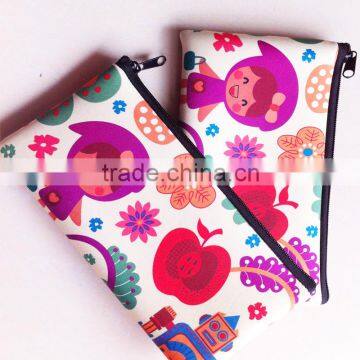 Wholesale Neoprene Custom Printed Make-up Cosmetic Bag/case