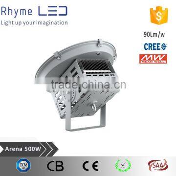 Round design black IP65 500w led floodlight with special heat dissipation                        
                                                Quality Choice