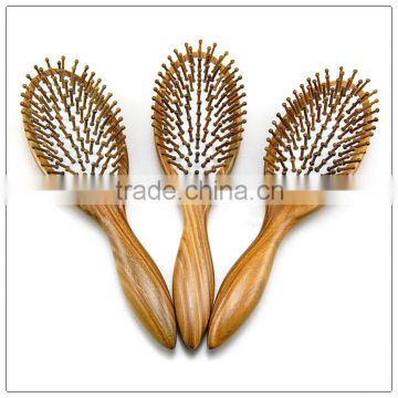 Luxury Greensandal wood hair comb free laser engrave logo