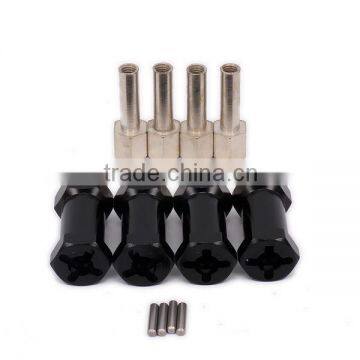 4pcs Aluminum Wheel Hex Hub 12mm To 25mm Extension Adaptor x 4 For 1/10 RC Crawler Upgraded Parts Axial SCX10 Wrangler