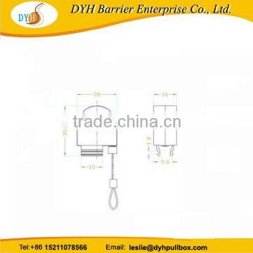 China Factory Plastic Retractable Anti-theft Pull Box With Steel Cable,Anti-Theft Pull Box With Loop End photo-3