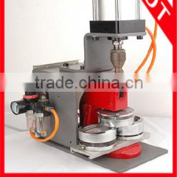 *pneumatic button badge making machine