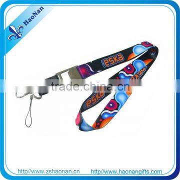 Top selling customized logo custom polyester woven neck strap