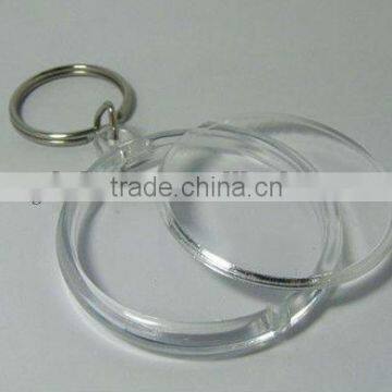 Customized acryilc keychain round blank acrylic keychain