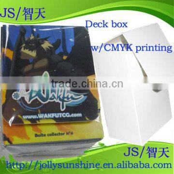 deck box France Wakfu with CMYK printing logo, pp box Deckbox for game card, Dongguan supplier