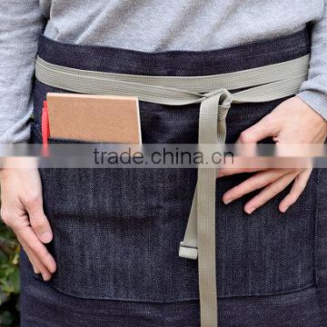 Custom high quality denim waist apron with pockets