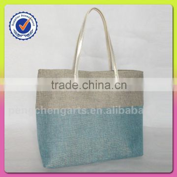 Best selling splicing handbag and women polyester bags manufacturers