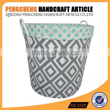 Family circle printing of polyester and cotton laundry basket