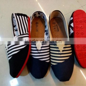 Stripe personality shoes casual cloth shoes from 24 to 46 sizes