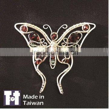 Delicacy Manual Design Butterfly Sterling Silver Necklaces Jewelry photo-3