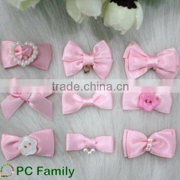Pearl decorative pre-made mini ribbon bows