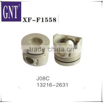 13216-2631 excavator parts J08C engine piston