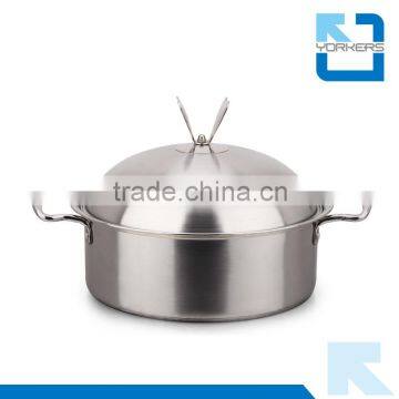 Stainless Steel Hot Double Handle Cooking Stock Pot