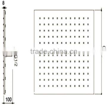 Mixer Cold and Hot Square Rainbow Head Shower Water Valve for Bath Luxury Bathroom Accessories Rainfall Shower Faucet Set photo-2