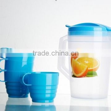 1.75L clear plastic insulated water pitcher polypropytere