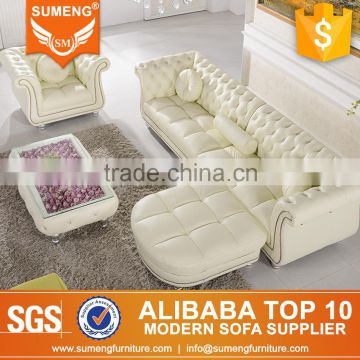 SUMENG 2015 newest vintage leather sofa furniture with footstool                        
                                                Quality Choice