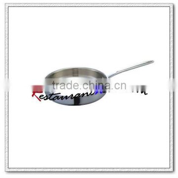 S196 Dia 240mm/ Dia 260mm/ Dia 280mm Stainless Steel Triple-ply Steel Saute Pan