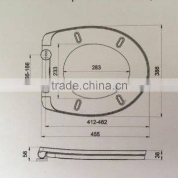 Urea Formaldehyde Toilet With Beautiful Applique Cover photo-4