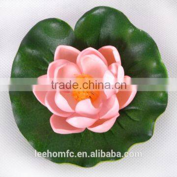 wholesale factory price artificial flower pink latex flower lotus