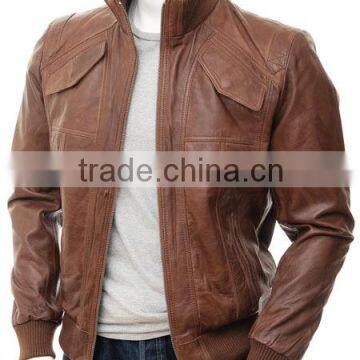 men leather jacket 6694